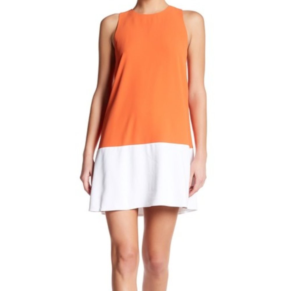 ALICE + OLIVIA two-toned shift dress XS